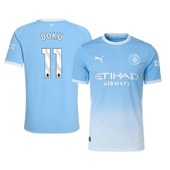 Męska koszulka Manchesteru City domowa DOKU #11 wersja zawodnicza 2026/27