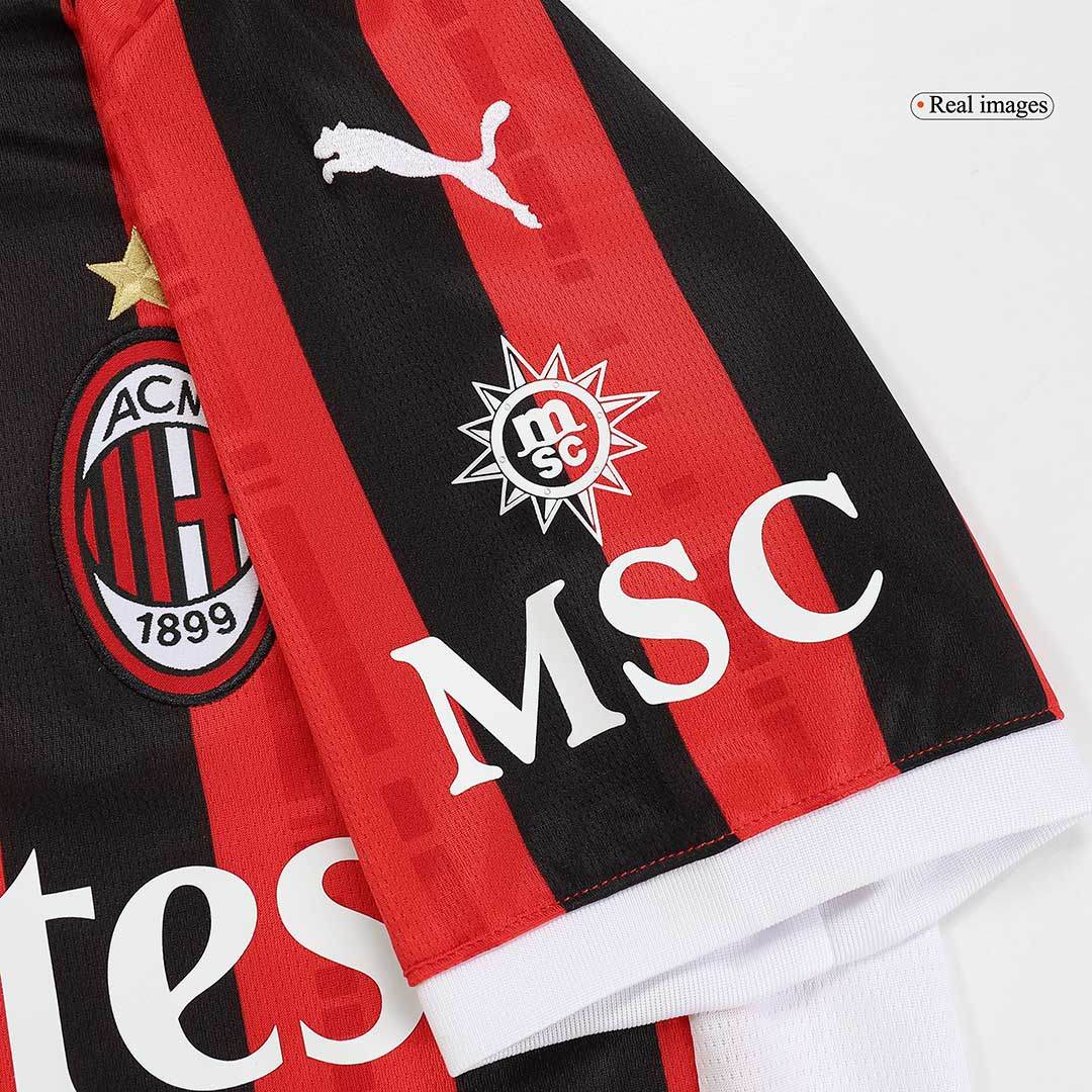 Męska koszulka piłkarska AC Milan Home 2024/25 - Topowe Koszulki Pilkarskie Sklep Internetowy
