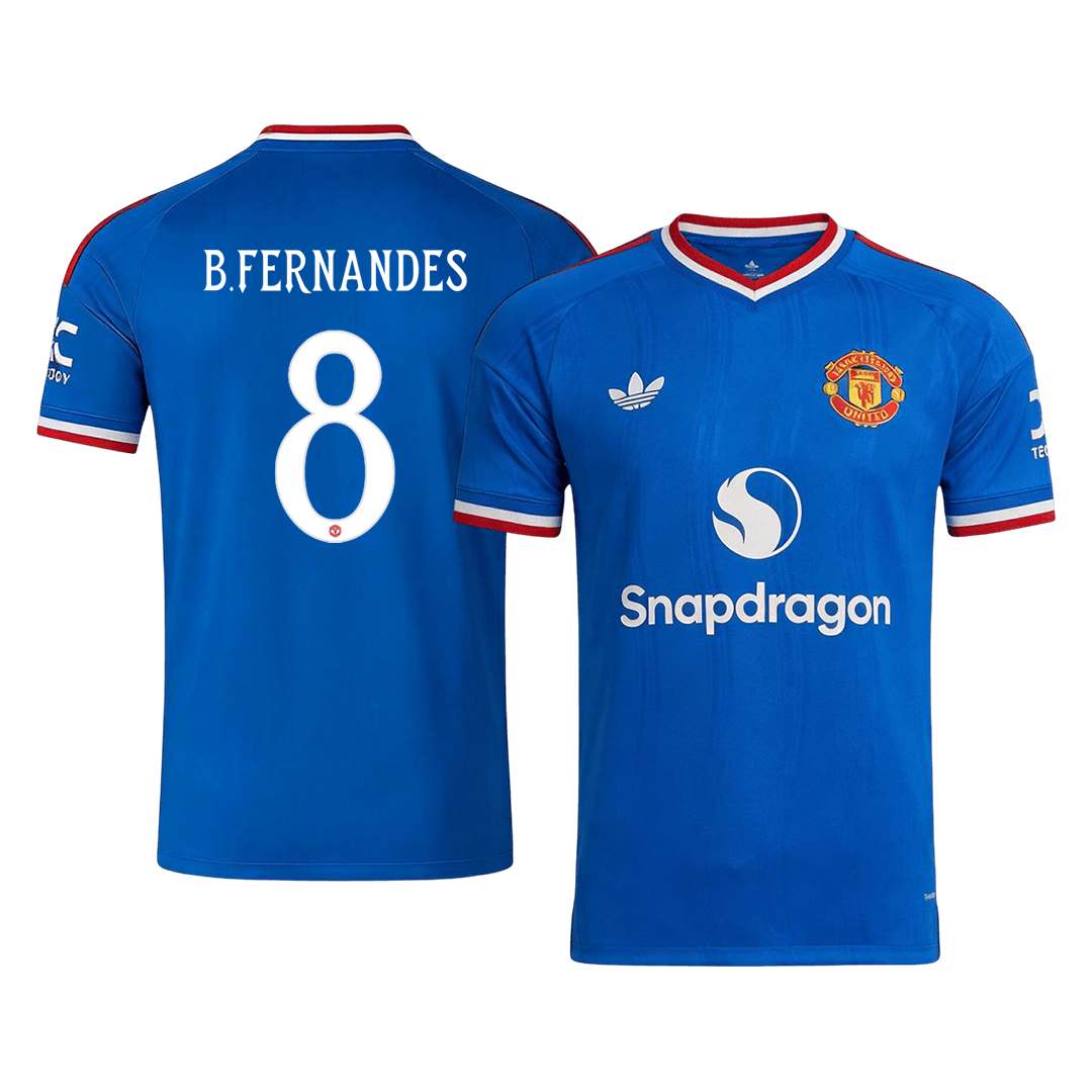 Męska koszulka Manchesteru United wyjazdowa B. FERNANDES #8 2026/27 - UCL
