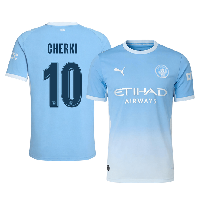 Męska koszulka Manchesteru City domowa CHERKI #10 wersja zawodnicza 2026/27 - UCL
