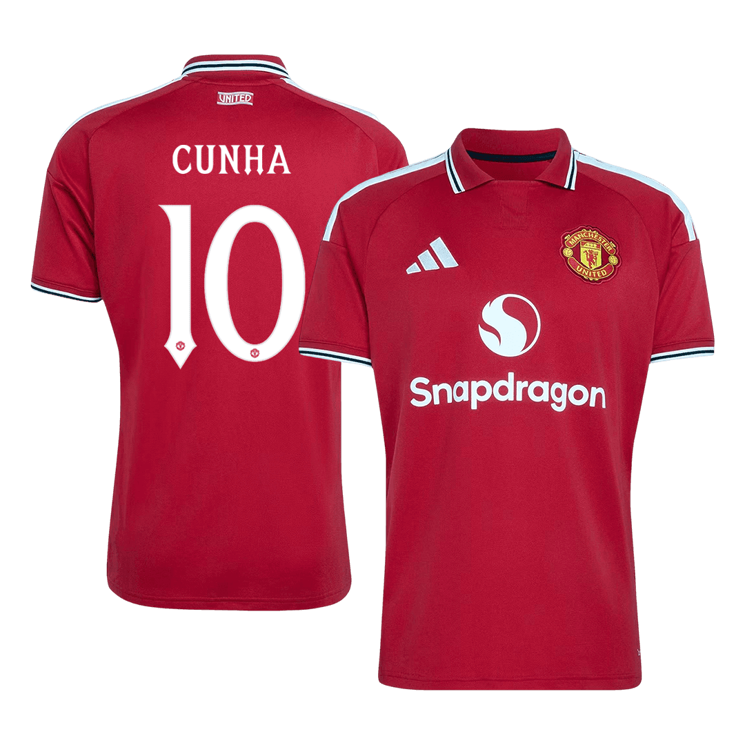 Męska domowa koszulka Manchesteru United 2026/27 – CUNHA #10 (UCL)