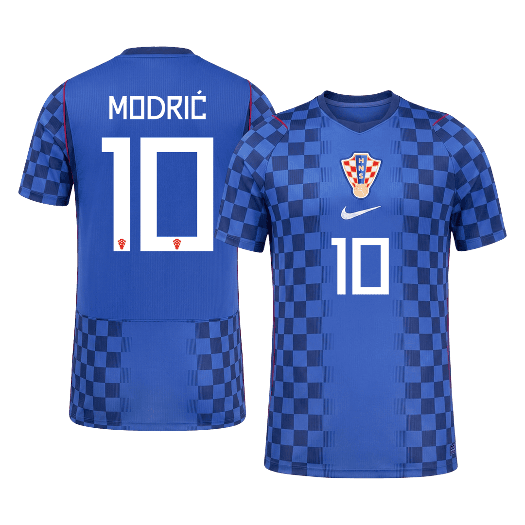Męska koszulka Chorwacji wyjazdowa MODRIĆ #10 wersja zawodnicza - Mundial 2026