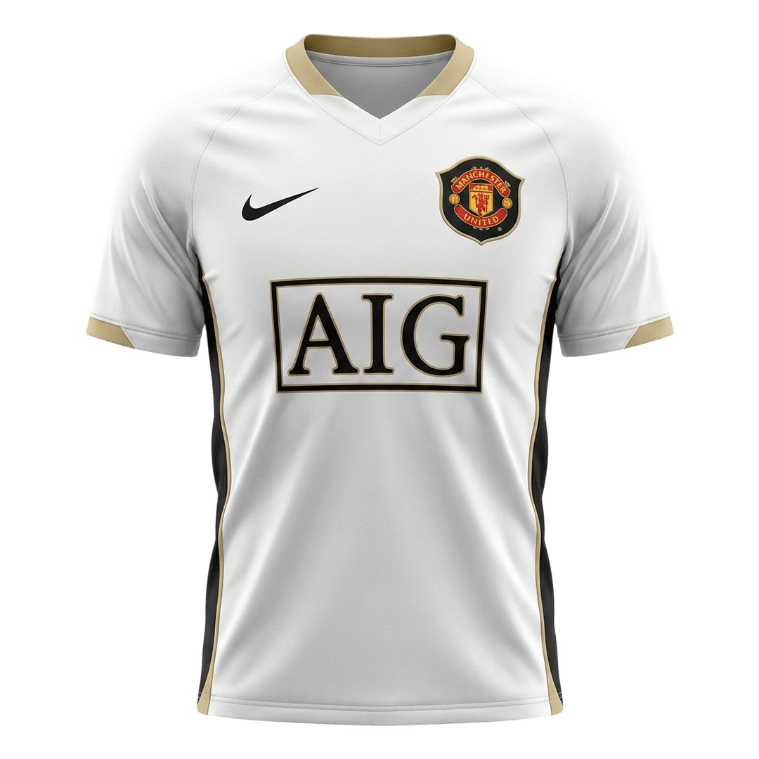 Męska Koszulka Retro Wyjazdowa Manchester United 2006/07