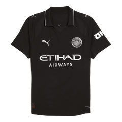 Męska Koszulka Wyjazdowa Manchester City RODRIGO #16 Wersja Piłkarska 2025/26 - Slim Fit - Topowe Koszulki Pilkarskie Sklep Internetowy