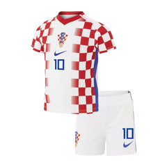 Dziecięcy zestaw Chorwacji domowa MODRIĆ #10 (Koszulka+Spodenki) - Mundial 2026