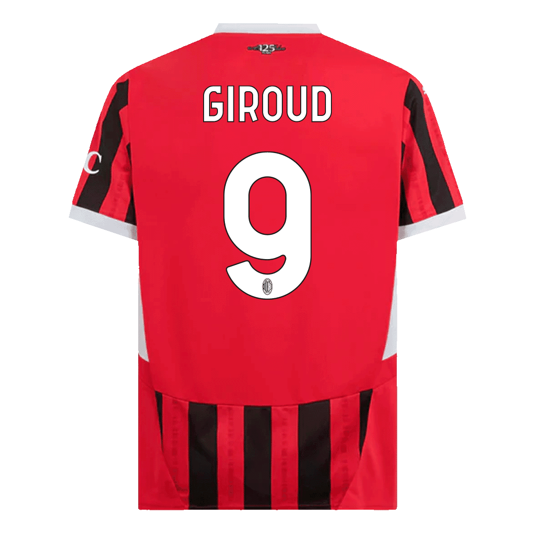 GIROUD #9 Męska koszulka domowa AC Milan 2024/25 - Topowe Koszulki Pilkarskie Sklep Internetowy
