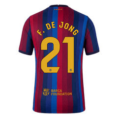Męska koszulka Barcelony domowa F. DE JONG #21 wersja zawodnicza 2026/27