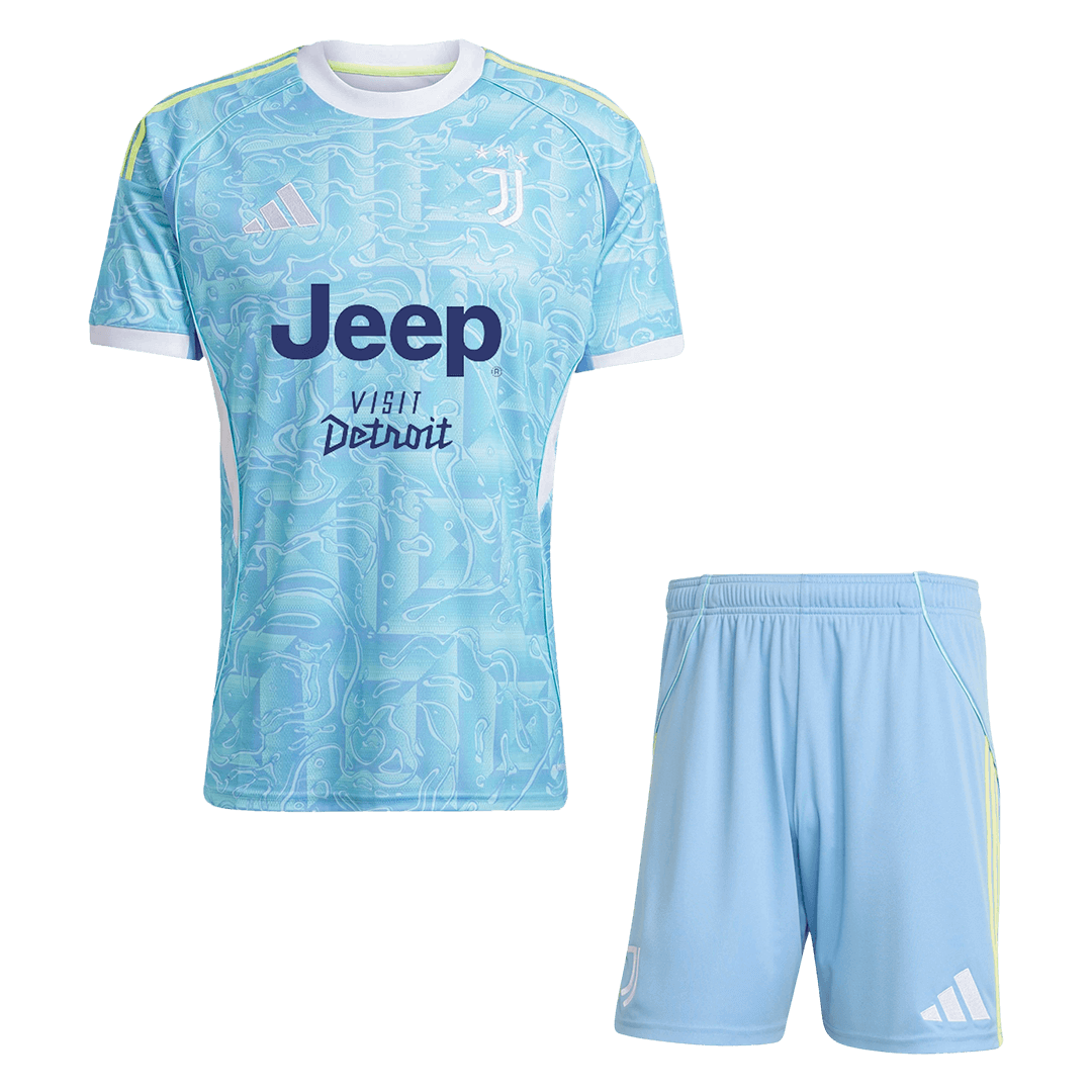 Męski Zestaw Wyjazdowa Juventus (Koszulka+Spodenki) 2025/26