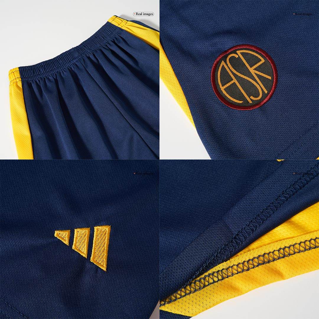 Dziecięcy Zestaw Trzeci Wyjazdowy AS Roma 2024/25 (Koszulka + Spodenki) - Topowe Koszulki Pilkarskie Sklep Internetowy