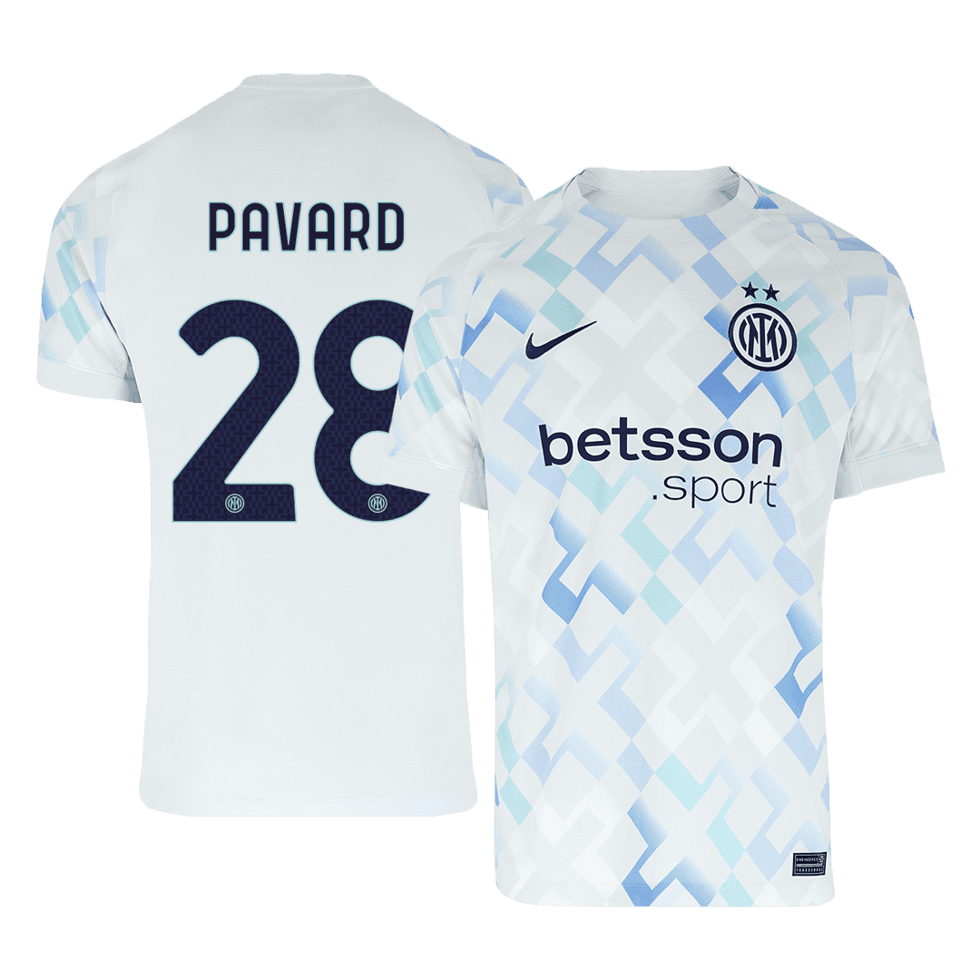 Męska Koszulka Wyjazdowa Inter Milan PAVARD #28 2025/26 - Topowe Koszulki Pilkarskie Sklep Internetowy