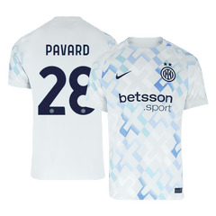 Męska Koszulka Wyjazdowa Inter Milan PAVARD #28 2025/26 - Topowe Koszulki Pilkarskie Sklep Internetowy