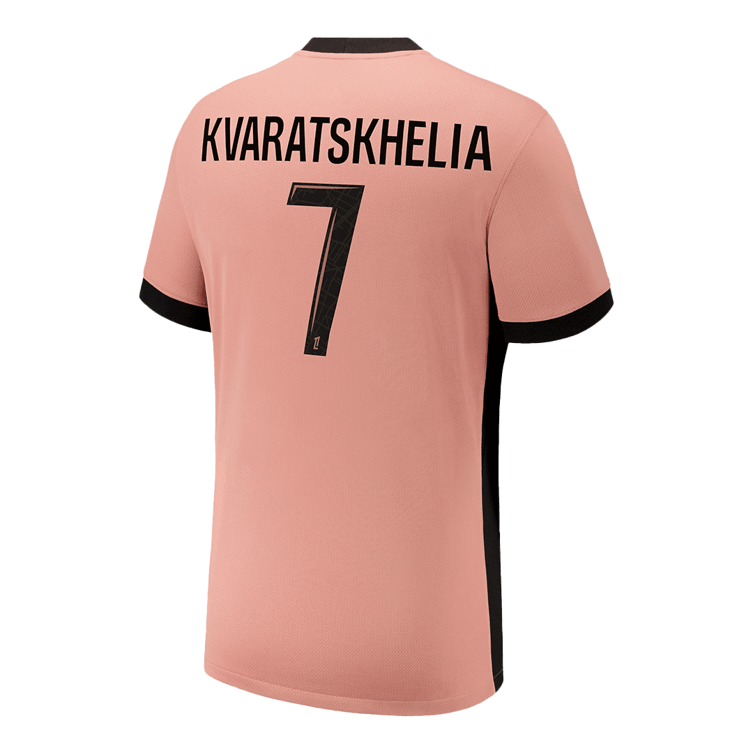 Męska koszulka piłkarska KVARATSKHELIA #7 PSG Third Away 2024/25 - Topowe Koszulki Pilkarskie Sklep Internetowy