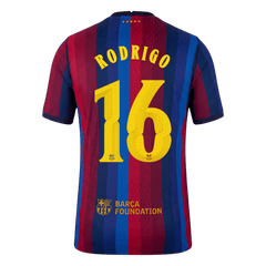 Męska koszulka Barcelony domowa RODRIGO #16 wersja zawodnicza 2026/27 - UCL