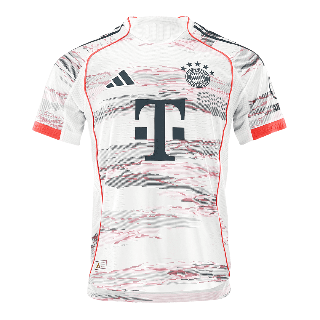 Męska Koszulka Wyjazdowa Bayern Monachium Wersja Piłkarska 2025/26 - Slim Fit - Topowe Koszulki Pilkarskie Sklep Internetowy