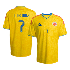 Męska Koszulka Domowa Colombia LUIS DíAZ #7 World Cup 2026