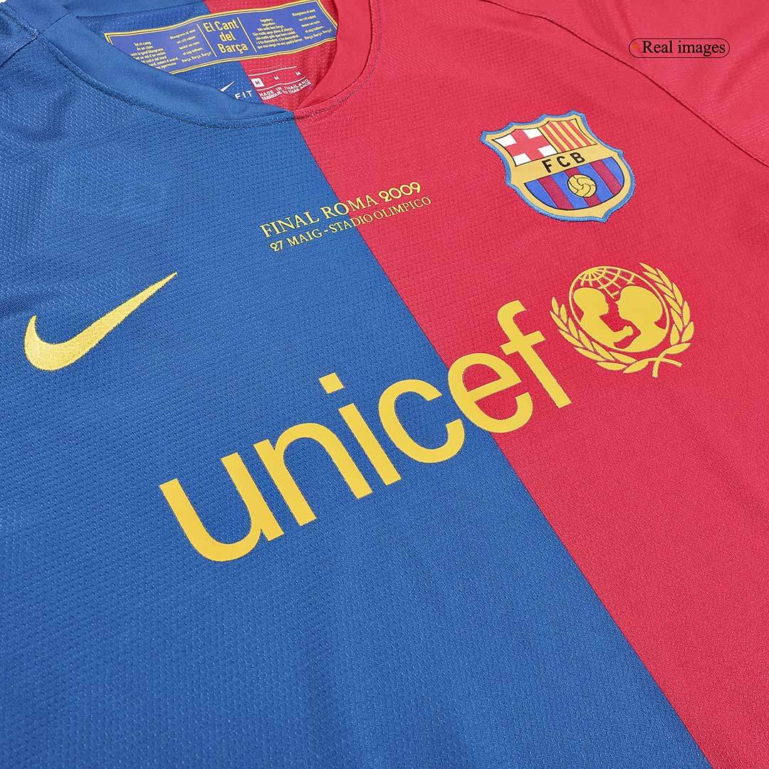 Koszulka Retro Domowa Barcelona A.INIESTA #8 Długi Rękaw 2008/09 - UCL Final - Topowe Koszulki Pilkarskie Sklep Internetowy
