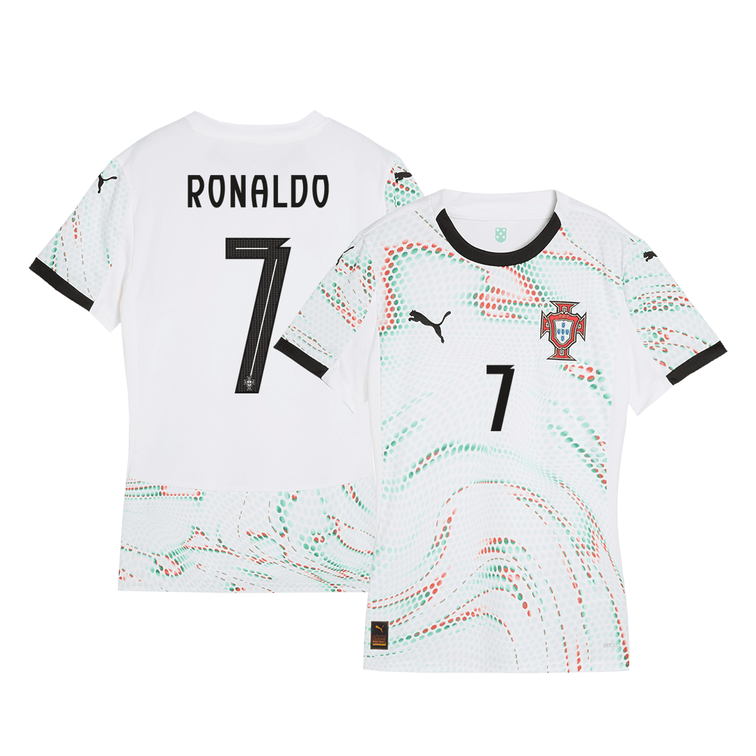 Damska Koszulka Wyjazdowa Portugalia RONALDO #7 2025 - Topowe Koszulki Pilkarskie Sklep Internetowy