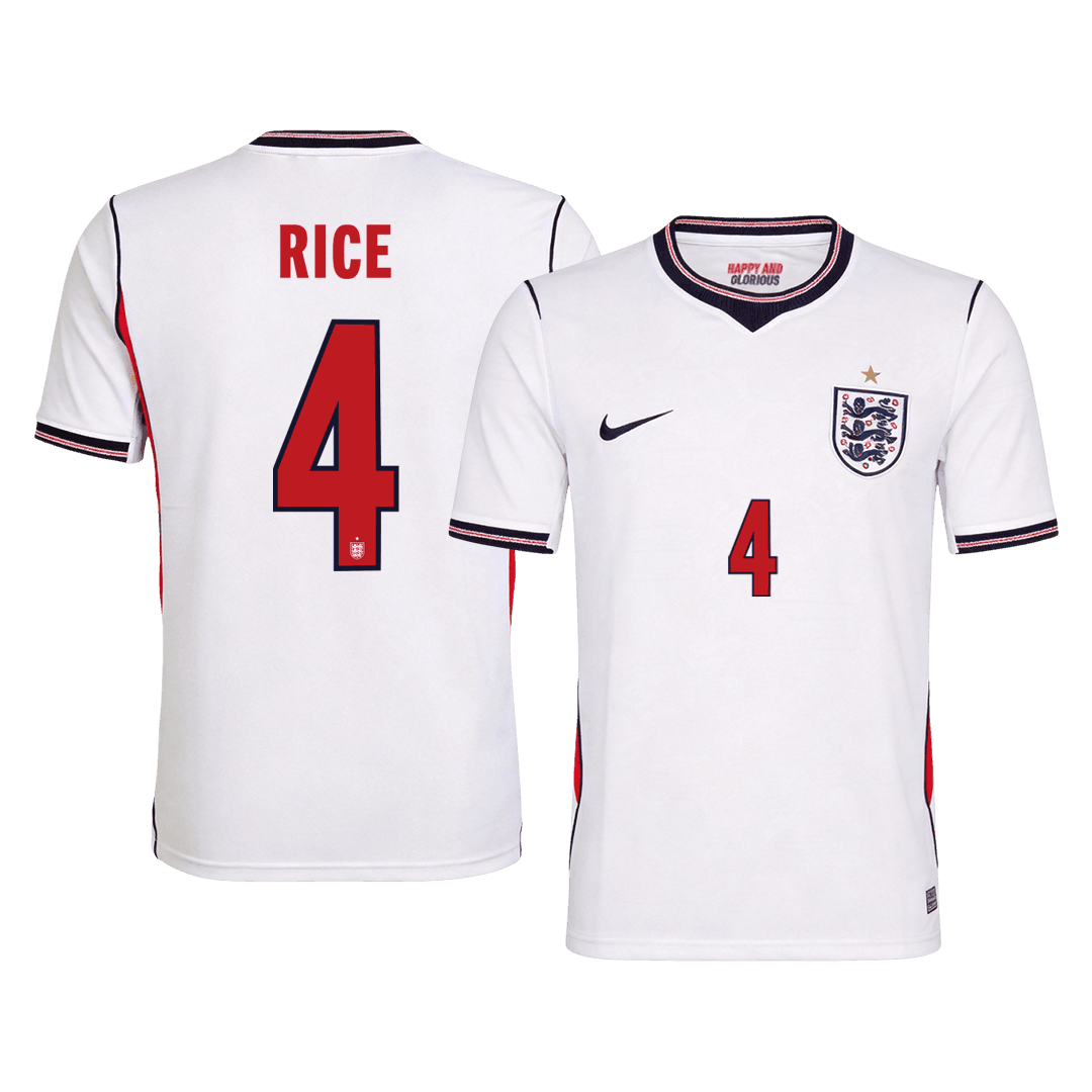 Męska koszulka Anglii domowa RICE #4 – Mundial 2026