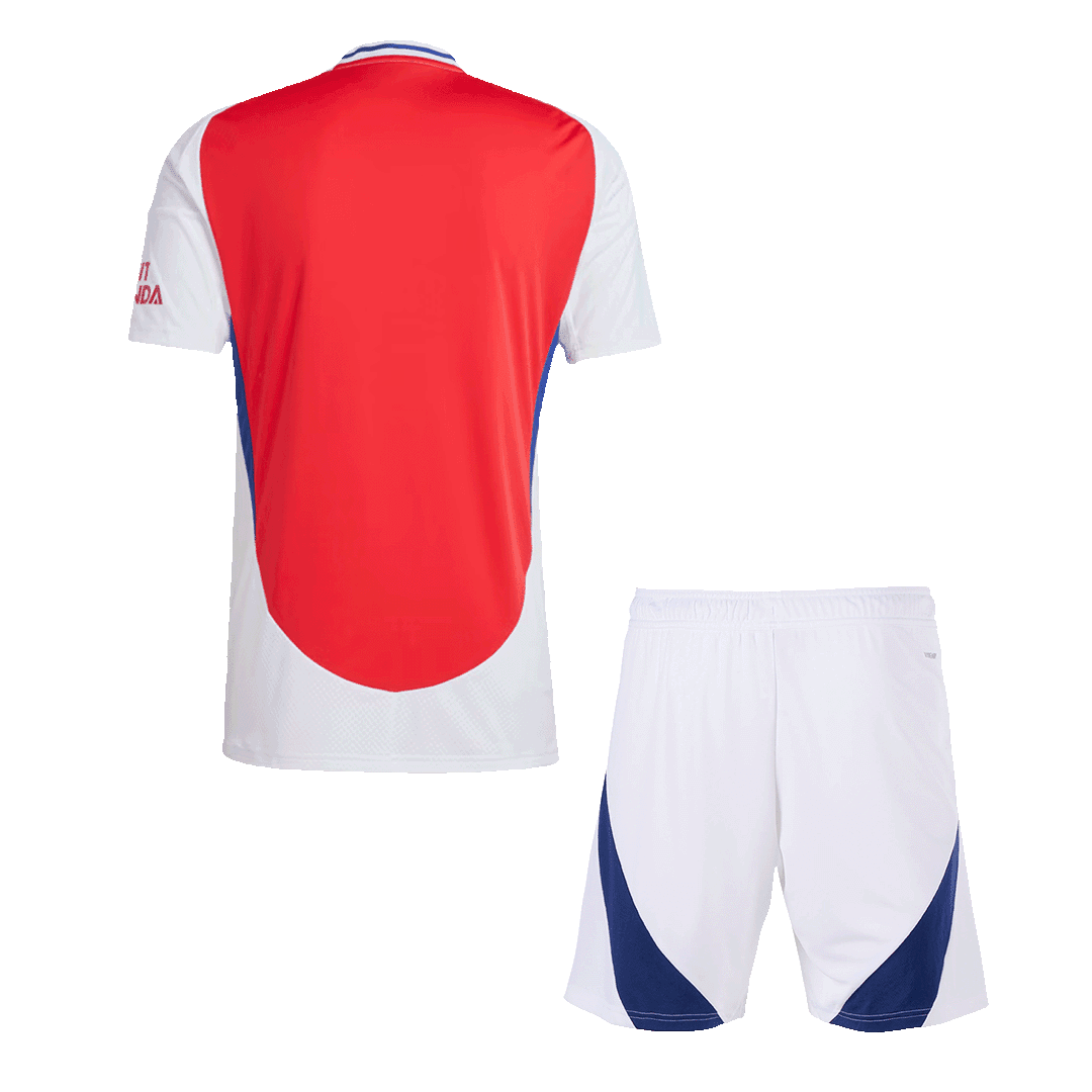 Męska Wysokiej jakości zestaw koszulek piłkarskich Arsenal Home (koszulka + spodenki) 2024/25 - Topowe Koszulki Pilkarskie Sklep Internetowy