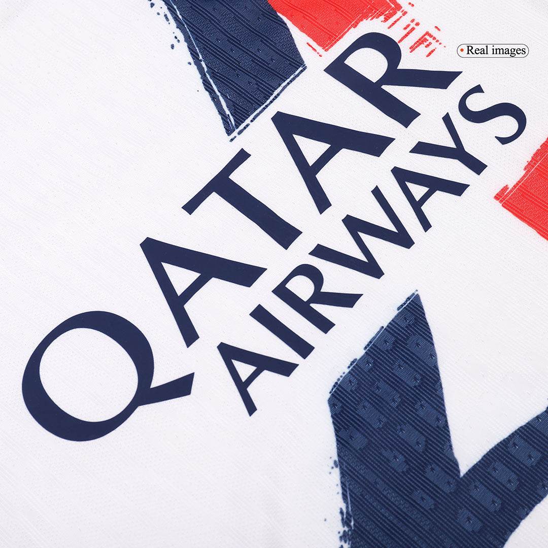 Męska wyjazdowa koszulka piłkarska PSG w wersji dla graczy 2024/25 - Slim Fit - Topowe Koszulki Pilkarskie Sklep Internetowy