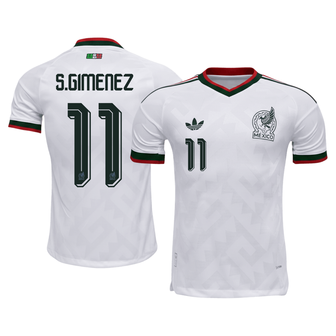 Męska koszulka Meksyku wyjazdowa S.GIMENEZ #11 wersja zawodnicza - Mundial 2026