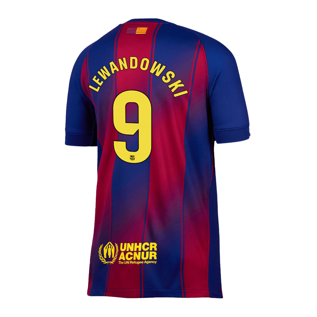 Męska Koszulka Domowa Barcelona LEWANDOWSKI #9 2025/26 - Topowe Koszulki Pilkarskie Sklep Internetowy