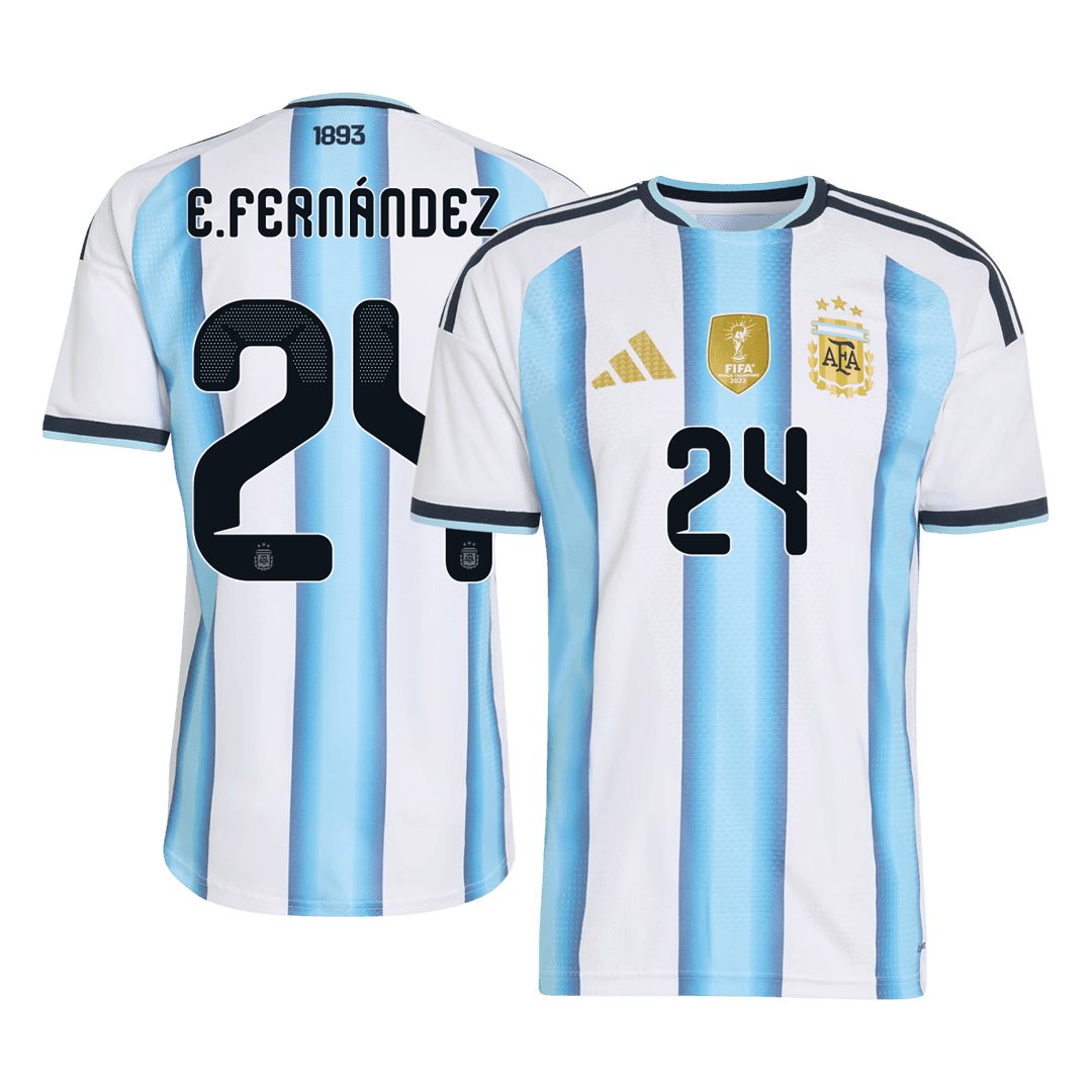 Męska koszulka Argentyny domowa E. FERNÁNDEZ #24 wersja zawodnicza - Mundial 2026