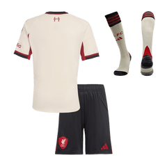 Dziecięcy Zestaw Wyjazdowa Liverpool (Koszulka + Spodenki + Skarpety) 2025/26 - Topowe Koszulki Pilkarskie Sklep Internetowy