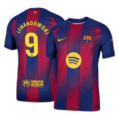 Męska Koszulka Domowa Barcelona LEWANDOWSKI #9 Wersja Piłkarska 2025/26 - Slim Fit - Topowe Koszulki Pilkarskie Sklep Internetowy