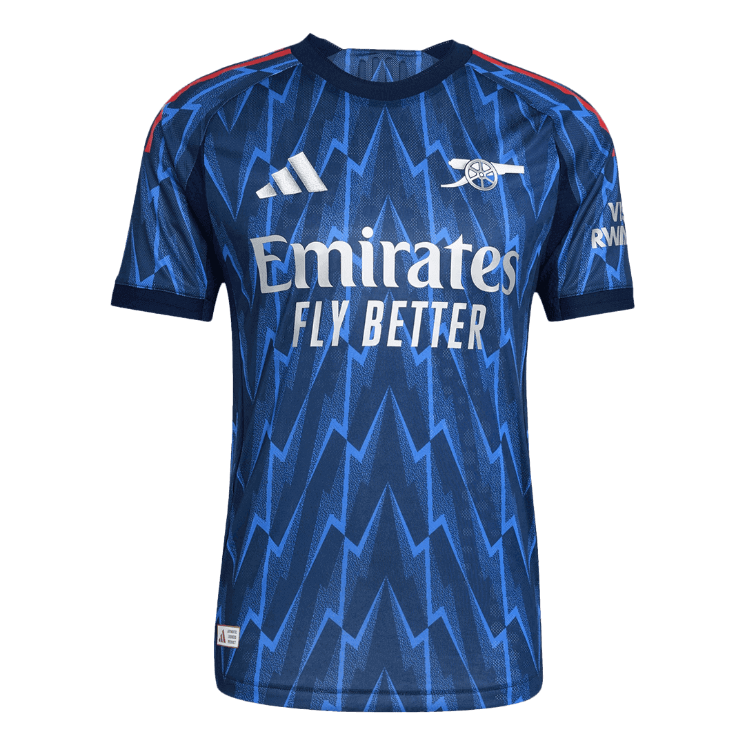 Męska Koszulka Wyjazdowa Arsenal Wersja Piłkarska 2025/26 - Slim Fit - Topowe Koszulki Pilkarskie Sklep Internetowy