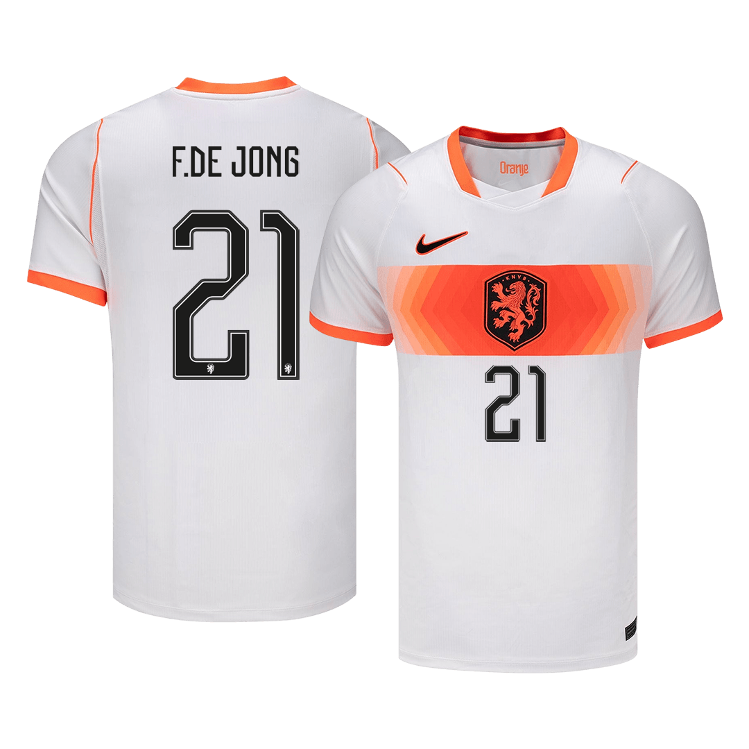 Męska koszulka Holandii wyjazdowa F.DE JONG #21 - Mundial 2026