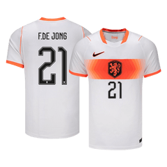 Męska koszulka Holandii wyjazdowa F.DE JONG #21 - Mundial 2026