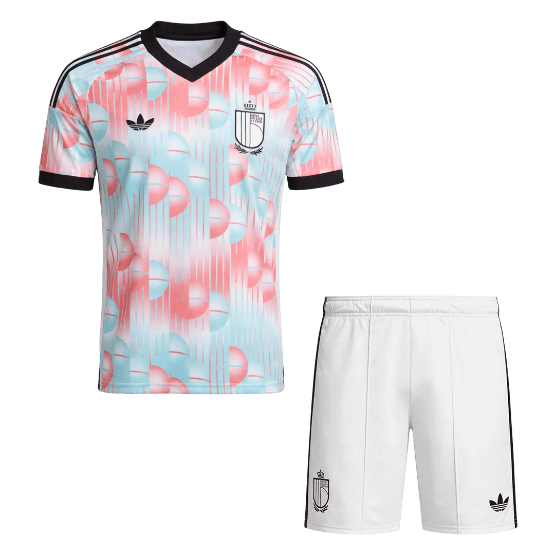 Męski Zestaw Wyjazdowa Belgium (Koszulka+Spodenki) World Cup 2026