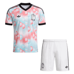 Męski Zestaw Wyjazdowa Belgium (Koszulka+Spodenki) World Cup 2026