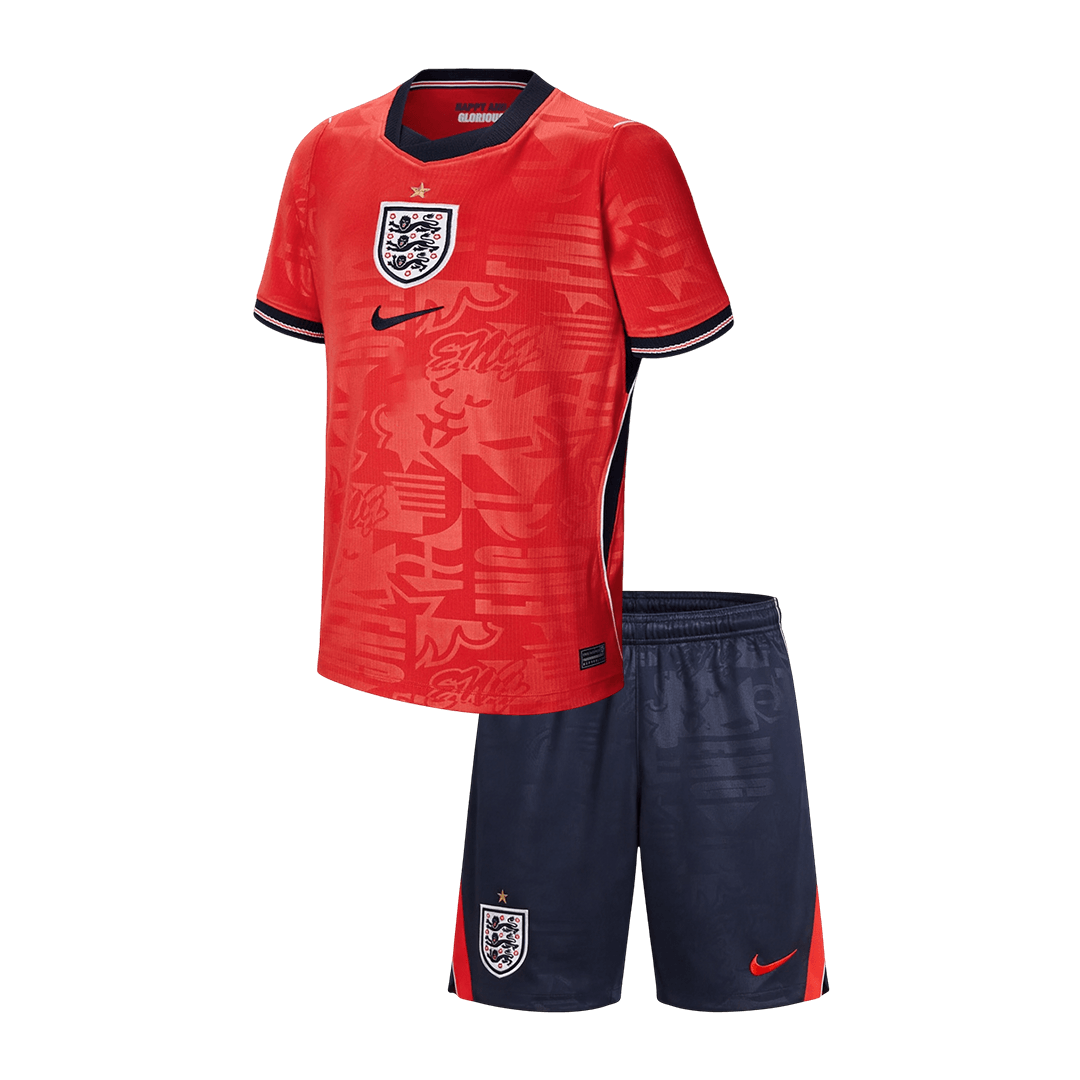 Dziecięcy Zestaw Wyjazdowa England (Koszulka+Spodenki) World Cup 2026