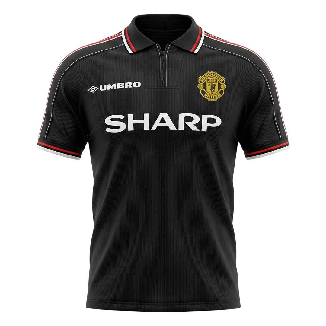 Męska Koszulka Retro Wyjazdowa Manchester United 1998