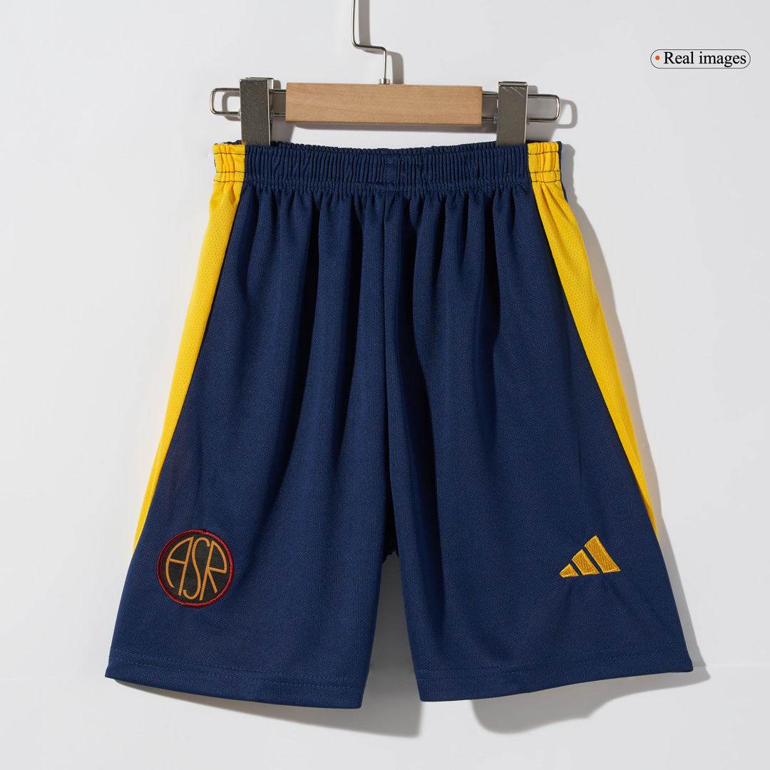 Dziecięcy Zestaw Trzeci Wyjazdowy AS Roma 2024/25 (Koszulka + Spodenki) - Topowe Koszulki Pilkarskie Sklep Internetowy