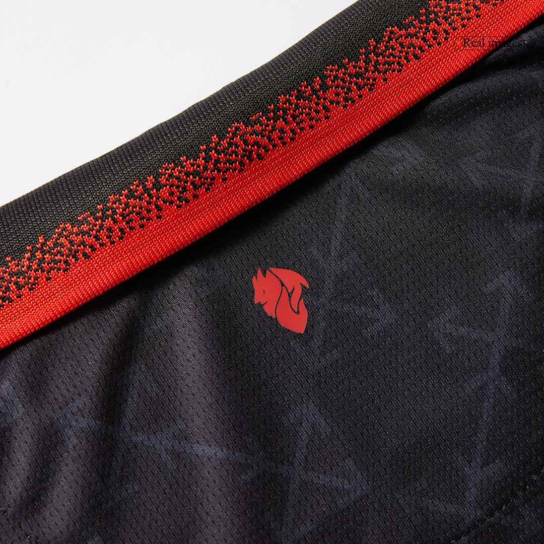 Męski Zestaw Czwarta Wyjazdowa AC Milan (Koszulka+Spodenki) 2024/25 - Topowe Koszulki Pilkarskie Sklep Internetowy