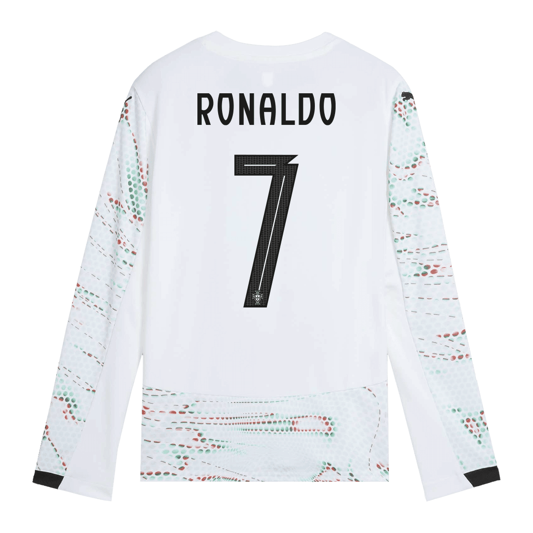 Męska Koszulka Wyjazdowa Portugalia RONALDO #7 Długi Rękaw 2025 - Topowe Koszulki Pilkarskie Sklep Internetowy