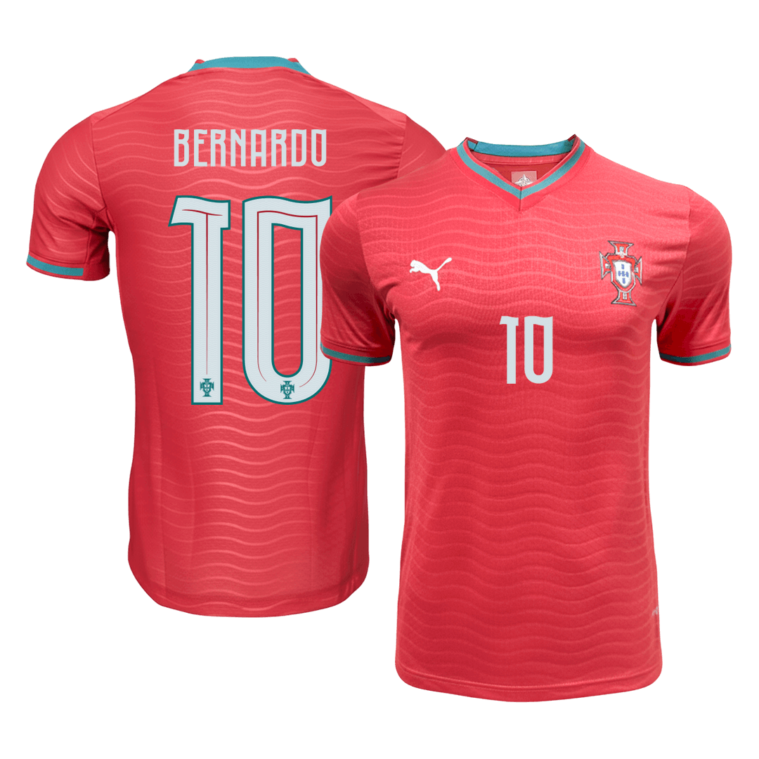 Męska koszulka Portugalii domowa BERNARDO #10 wersja zawodnicza – Mundial 2026