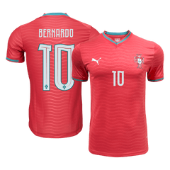 Męska koszulka Portugalii domowa BERNARDO #10 wersja zawodnicza – Mundial 2026