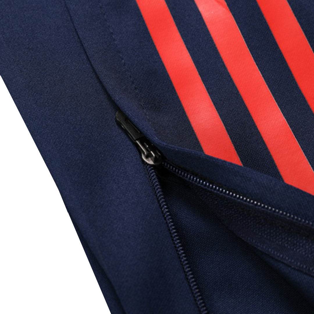 Męska Zestaw bluzy zapinanej na zamek Manchester United (top + spodnie) 2024/25 - Topowe Koszulki Pilkarskie Sklep Internetowy