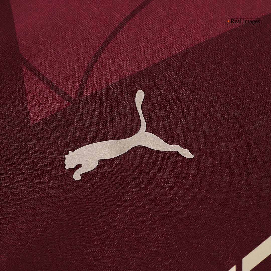 Męska Wysokiej jakości koszulka piłkarska Manchester City Third Away 2024/25 czerwona - Slim Fit - Topowe Koszulki Pilkarskie Sklep Internetowy