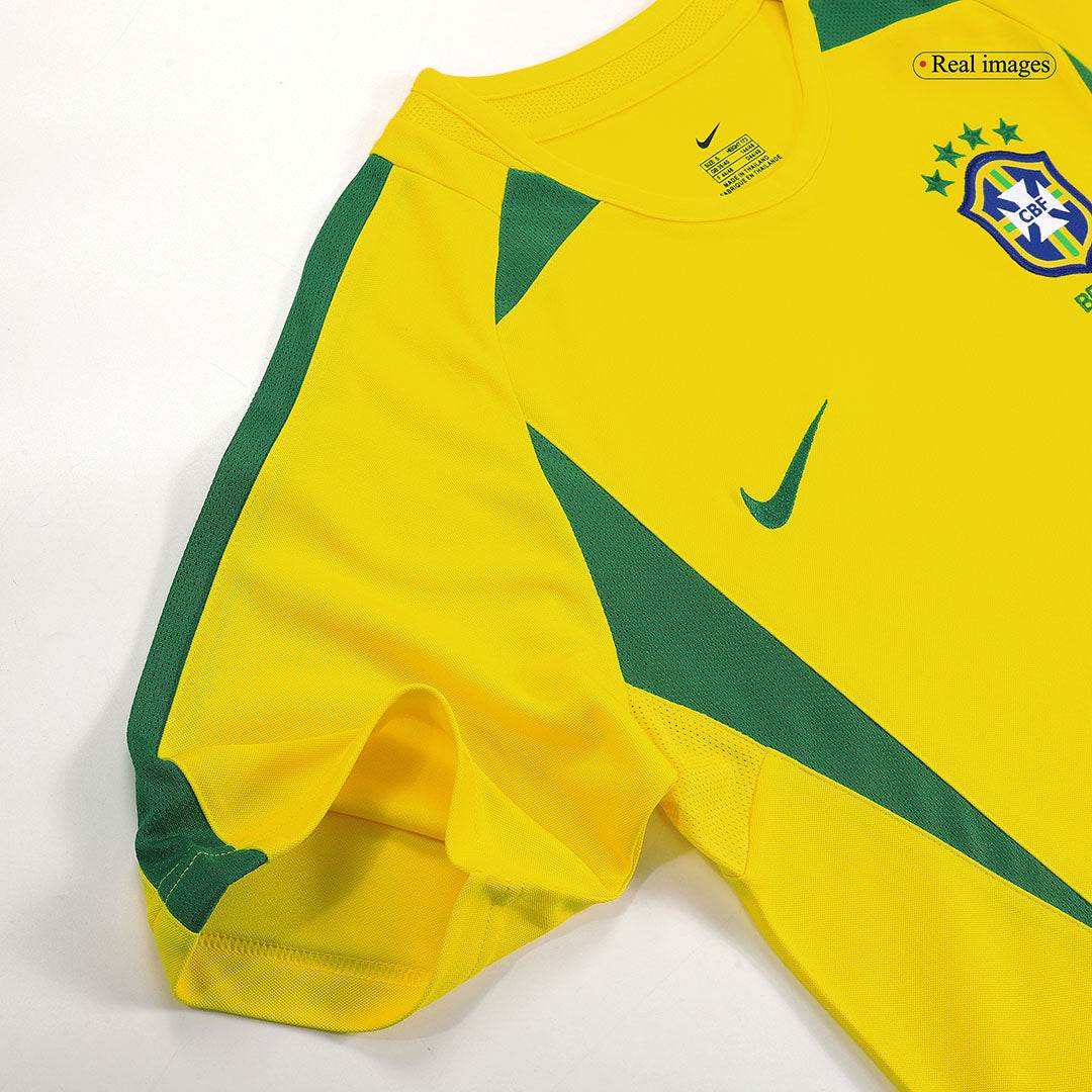 Męska Koszulka Retro Domowa Brazil RONALDINHO #11 2002/03 - Topowe Koszulki Pilkarskie Sklep Internetowy