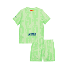 Zestaw Piłkarski Dla Dzieci Barcelona Third Away (Koszulka+Spodenki) 2024/25 - UCL (Logo Spotify bez tekstu) - Topowe Koszulki Pilkarskie Sklep Internetowy