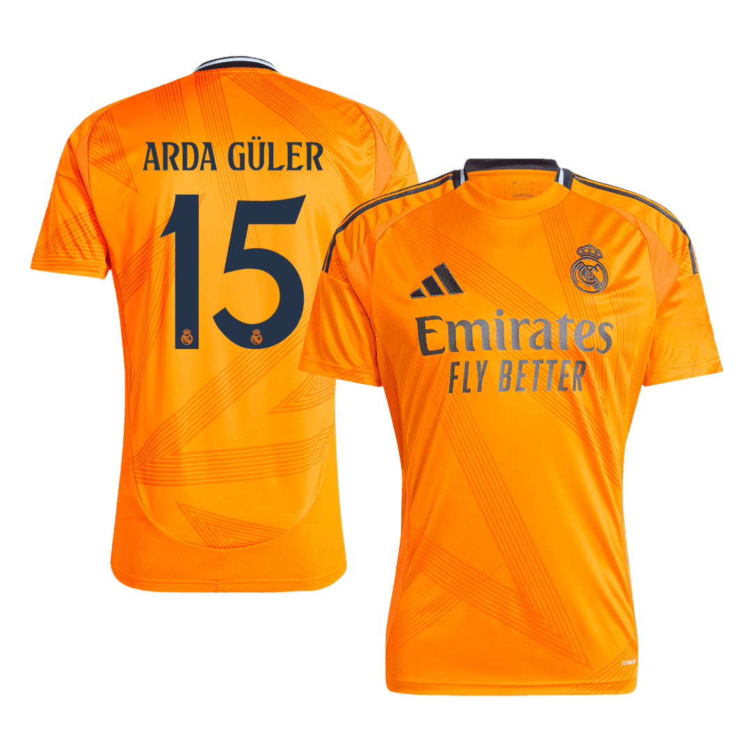 ARDA GÜLER #15 Męska koszulka wyjazdowa Real Madrid 2024/25 - Topowe Koszulki Pilkarskie Sklep Internetowy