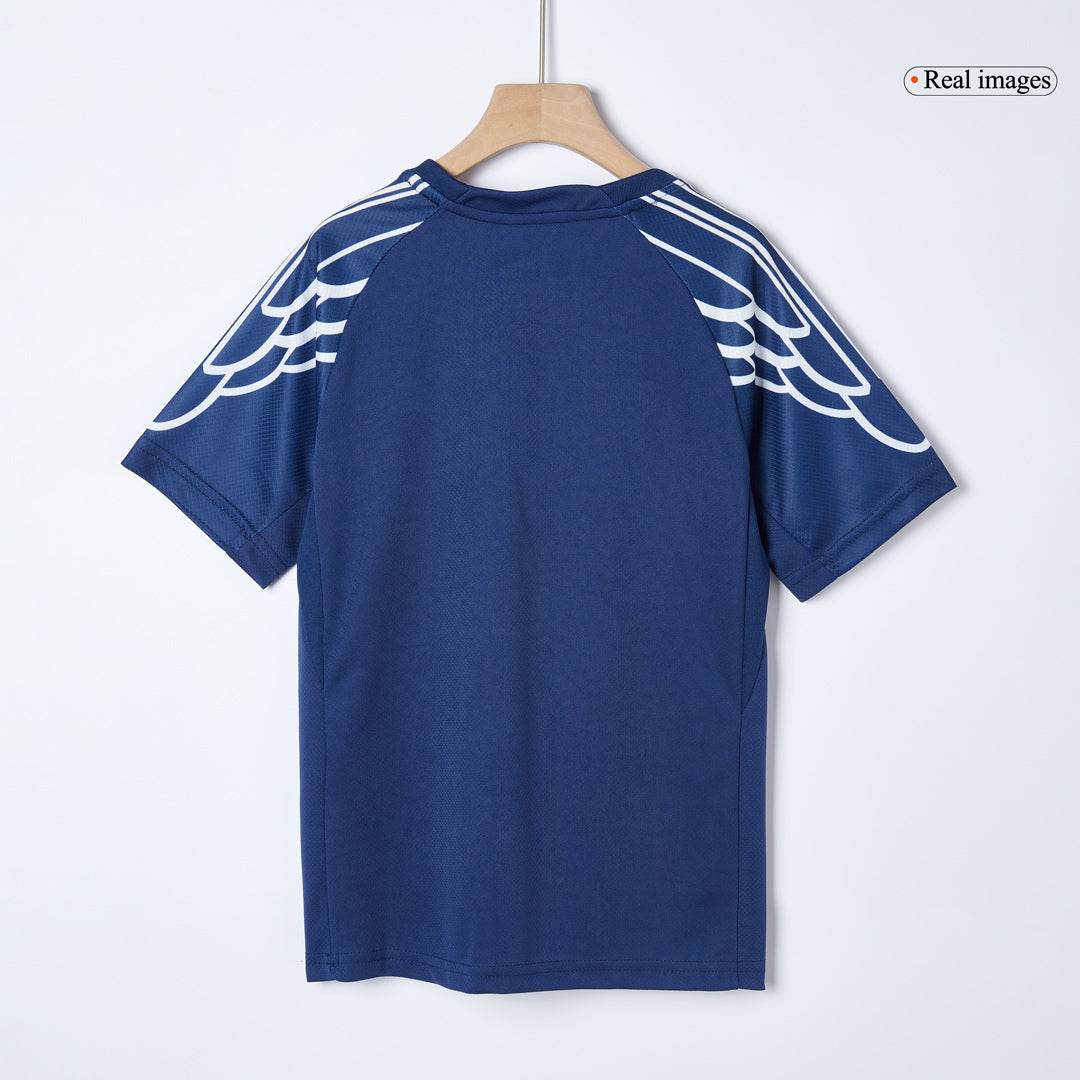 Dziecięcy wyjazdowy zestaw koszulek piłkarskich PSG Fourth (koszulka+spodenki) 2024/25 - Topowe Koszulki Pilkarskie Sklep Internetowy