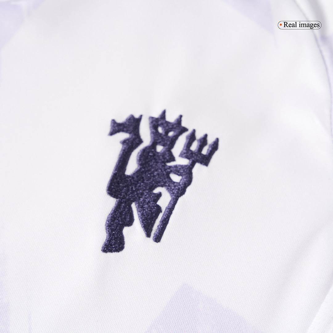 Dziecięcy Zestaw Wyjazdowa Manchester United (Koszulka + Spodenki + Skarpety) 2025/26 - Topowe Koszulki Pilkarskie Sklep Internetowy