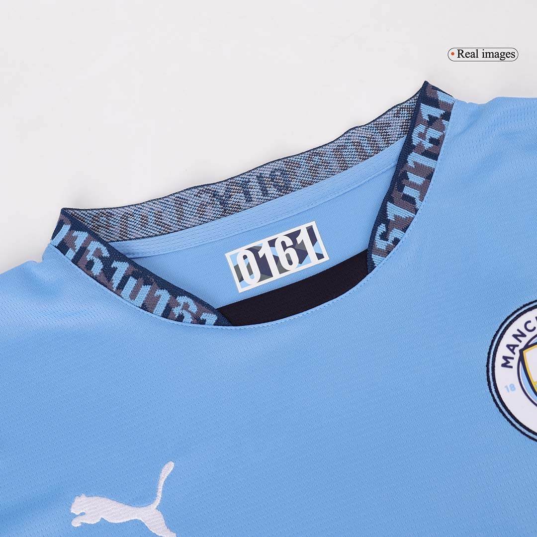 Manchester City Home Koszulka piłkarska z długim rękawem 2024/25 - Topowe Koszulki Pilkarskie Sklep Internetowy