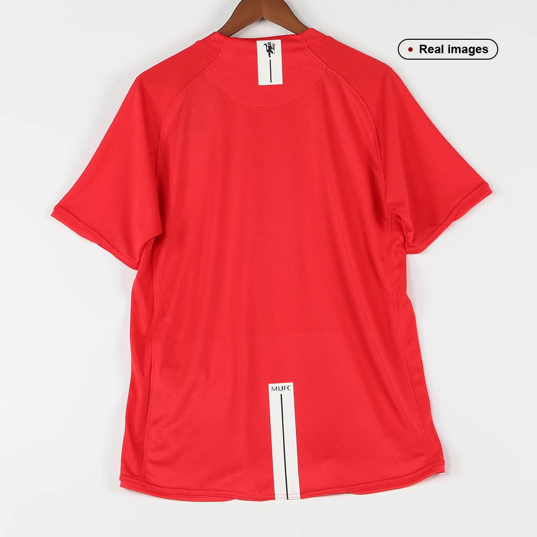 Męska retro koszulka piłkarska Manchester United domowa z sezonu 2007/08 - Topowe Koszulki Pilkarskie Sklep Internetowy